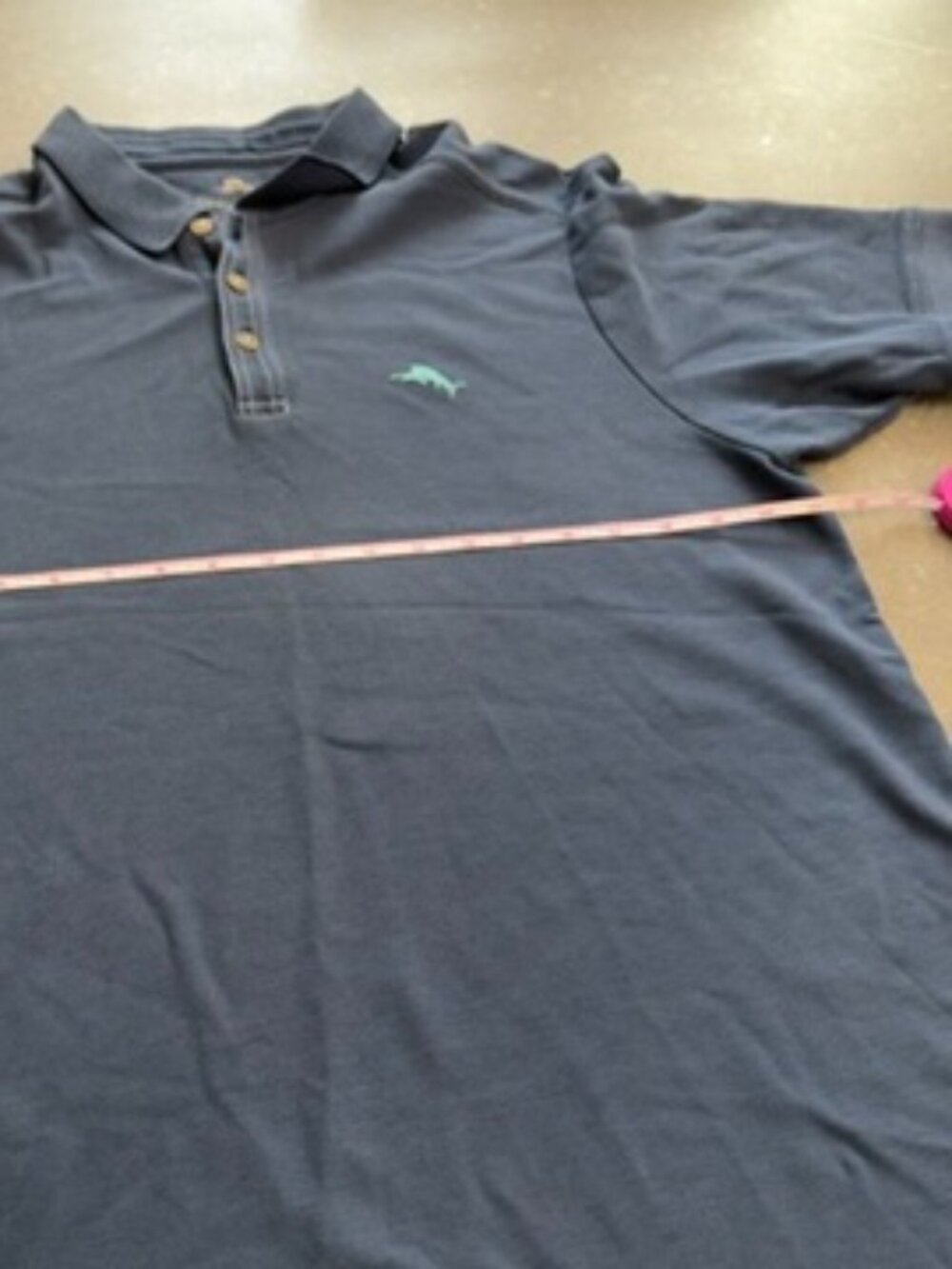 Tommy Bahama Blue Pima Cotton Polo Shirt Men's Medium M - Picture 14 of 14